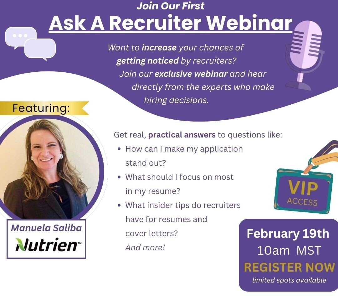 Ask A Recruiter Webinar
